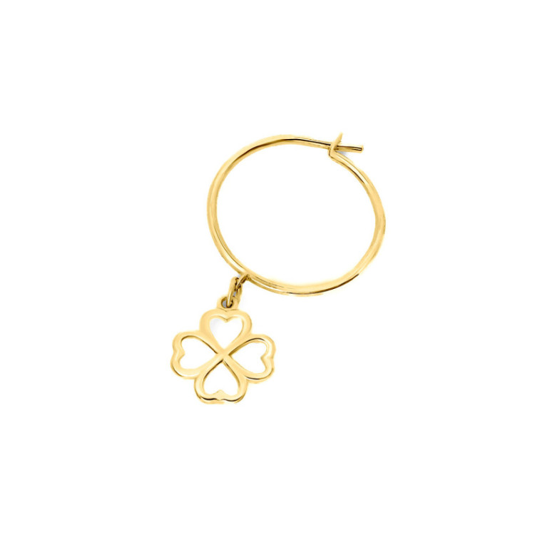 ORECCHINO IN ORO QUADRIFOGLIO