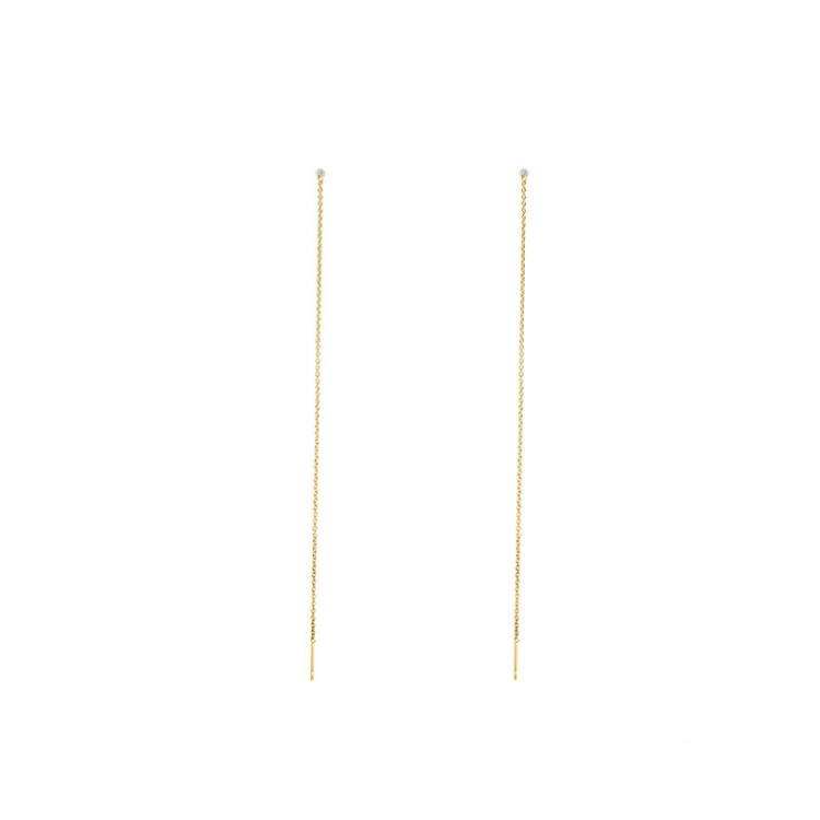 ORECCHINI IN ORO BRILLANTI FORATI
