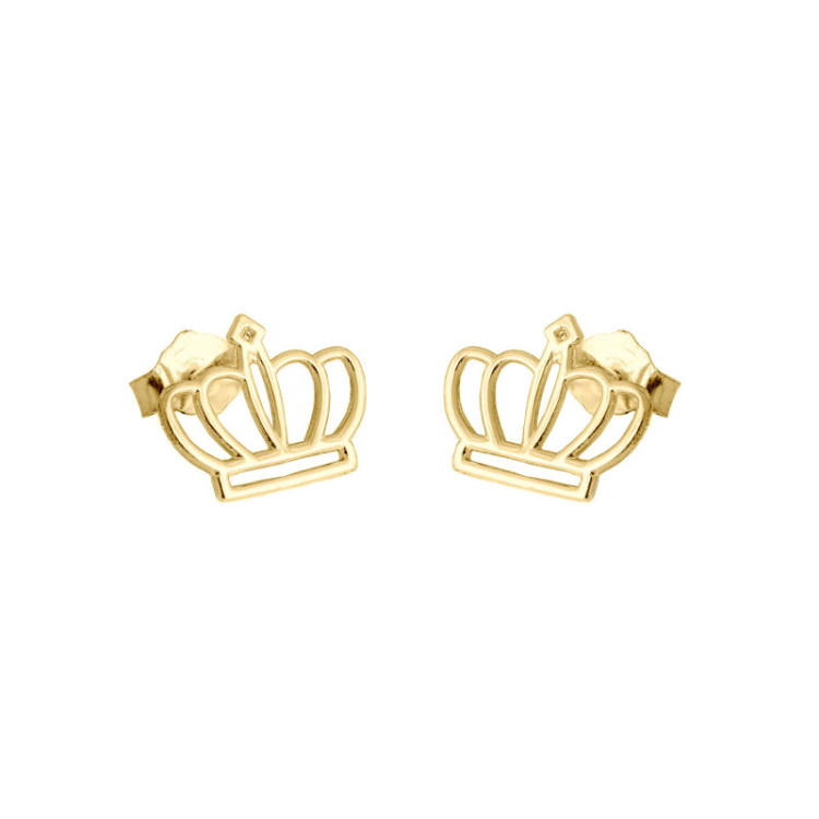 ORECCHINI IN ORO CORONA