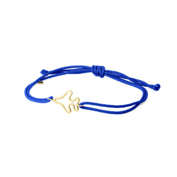 BRACCIALE IN ORO CON AEREO E CORDINO