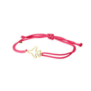 BRACCIALE IN ORO CON AEREO E CORDINO
