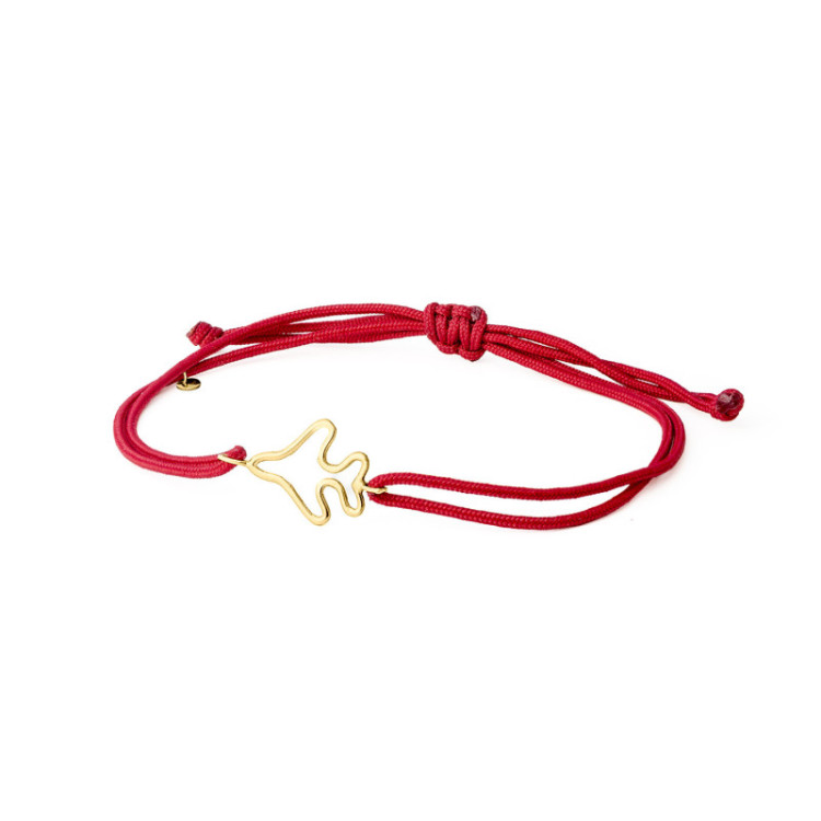 BRACCIALE IN ORO CON AEREO E CORDINO BRACCIALE IN ORO CON AEREO E CORDINO