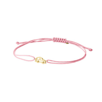 BRACCIALE IN ORO CON MACCHINA E CORDINO