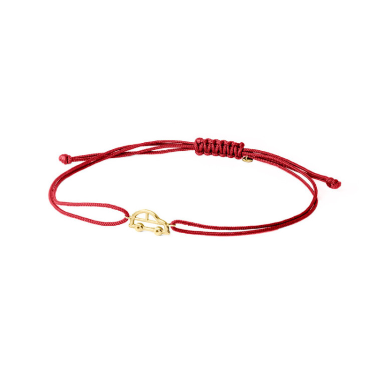 BRACCIALE IN ORO CON MACCHINA E CORDINO BRACCIALE IN ORO CON MACCHINA E CORDINO
