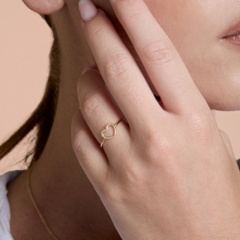 ANELLO IN ORO CUORE