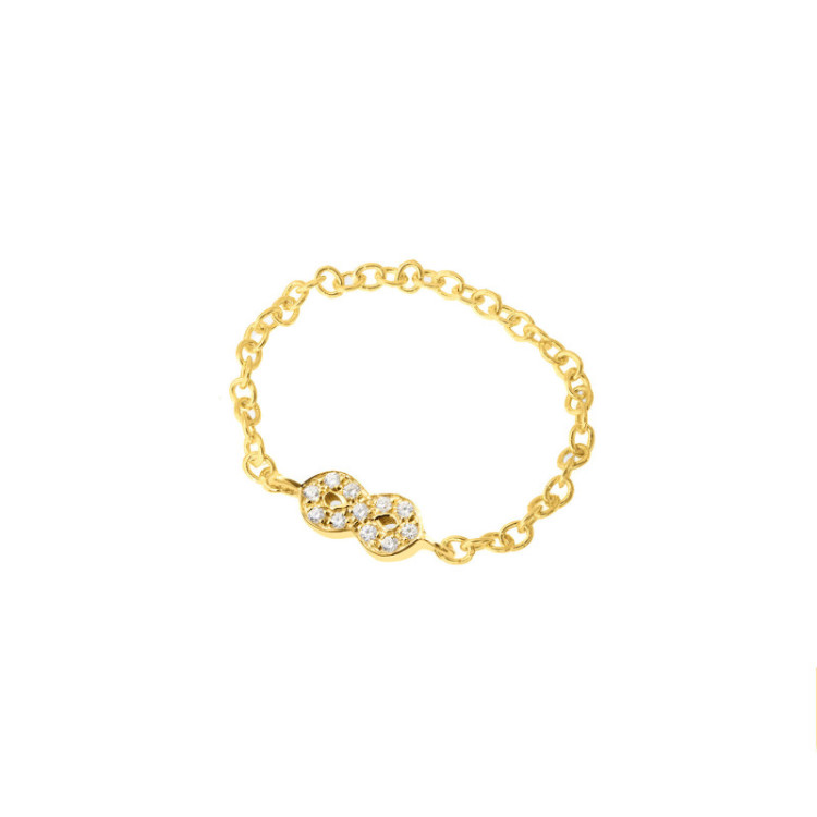 ANELLO IN ORO INFINITO IN BRILLANTI