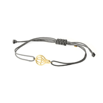 BRACCIALE IN ORO CON MONGOLFIERA E CORDINO