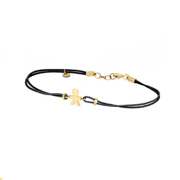 BRACCIALE BIMBO IN ORO SU CORDINO