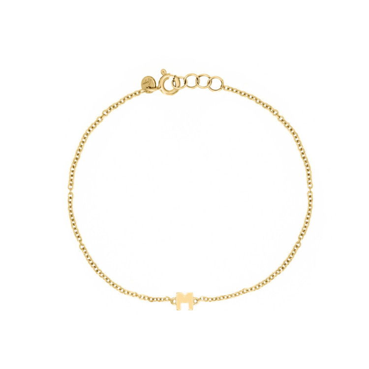 BRACCIALE IN ORO CON LETTERE