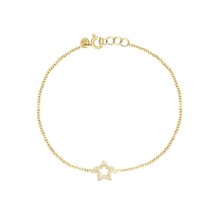 BRACCIALE IN ORO STELLA IN BRILLANTI