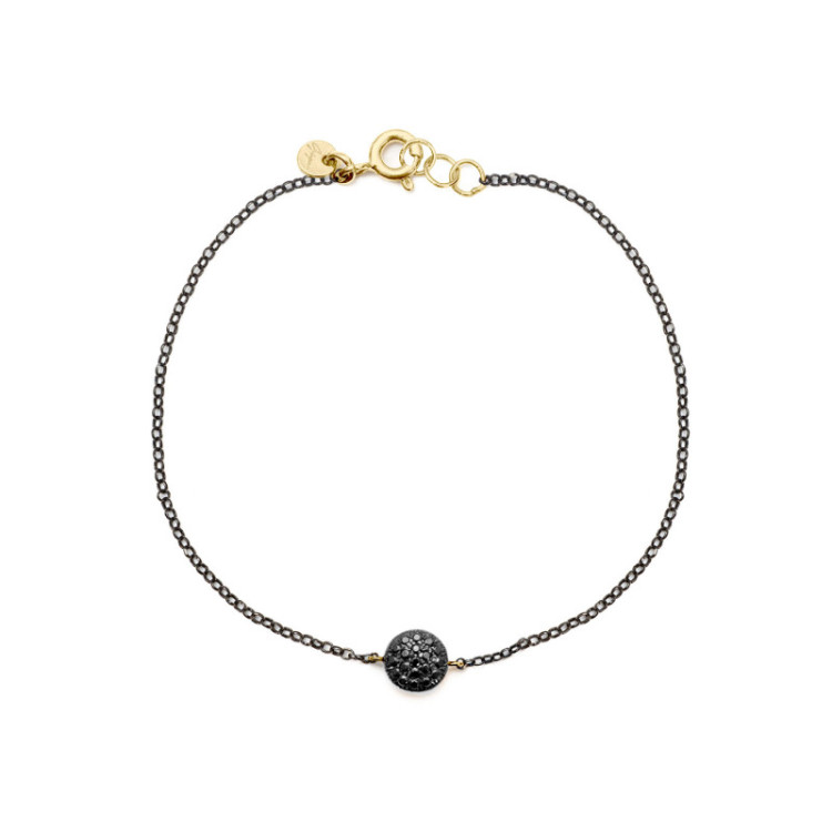 BRACCIALE CON TONDO IN ORO E BRILLANTI