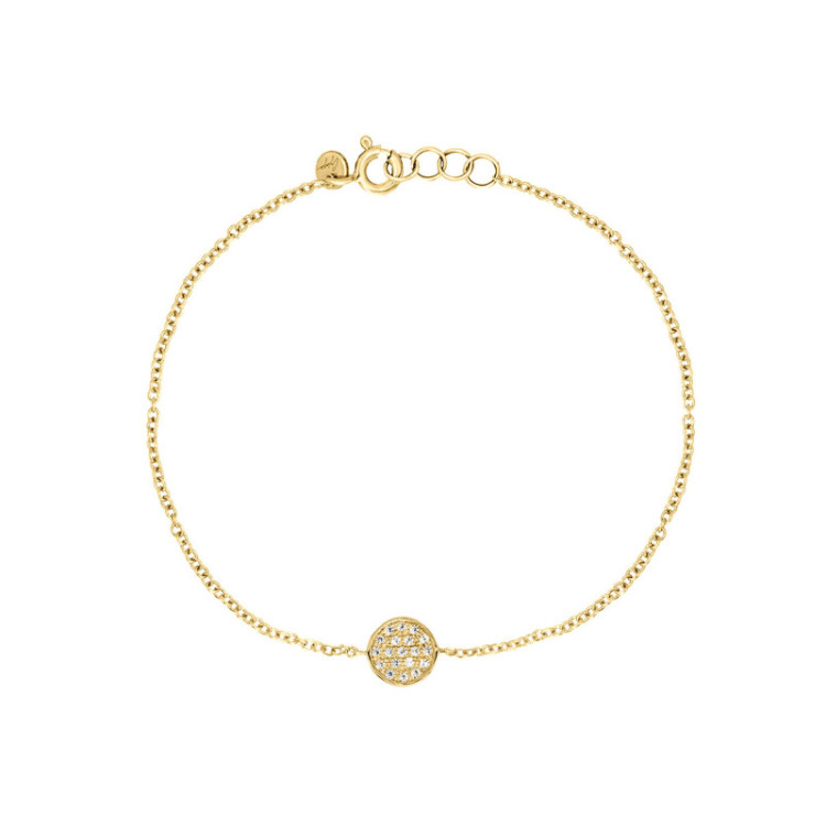 BRACCIALE IN ORO TONDO IN BRILLANTI