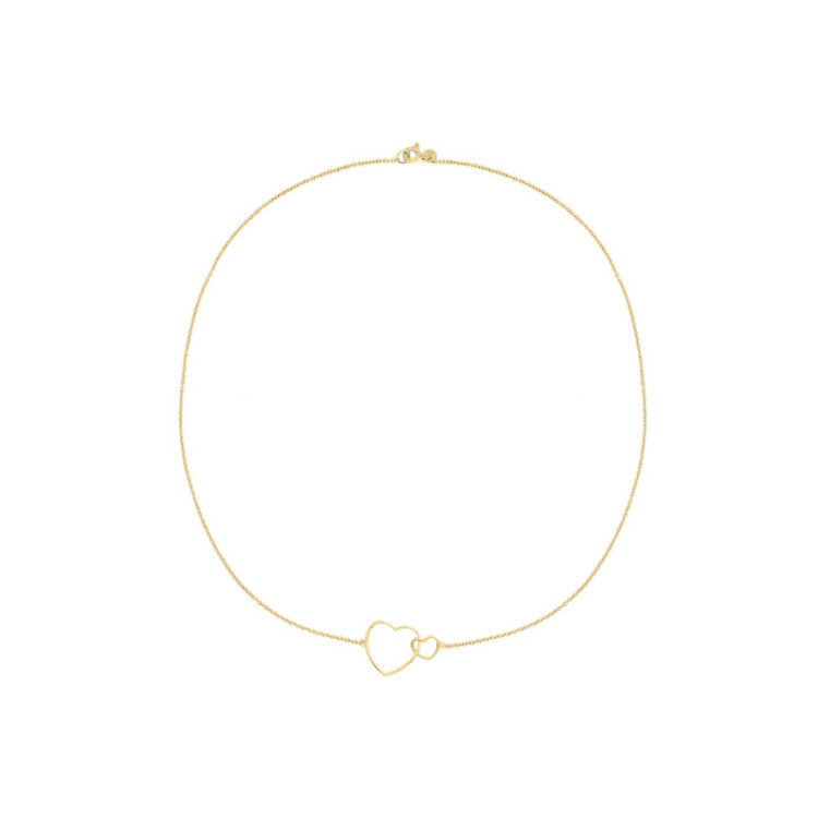 GIROCOLLO IN ORO CON CUORI