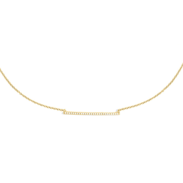 GIROCOLLO IN ORO BARRETTA IN BRILLANTI