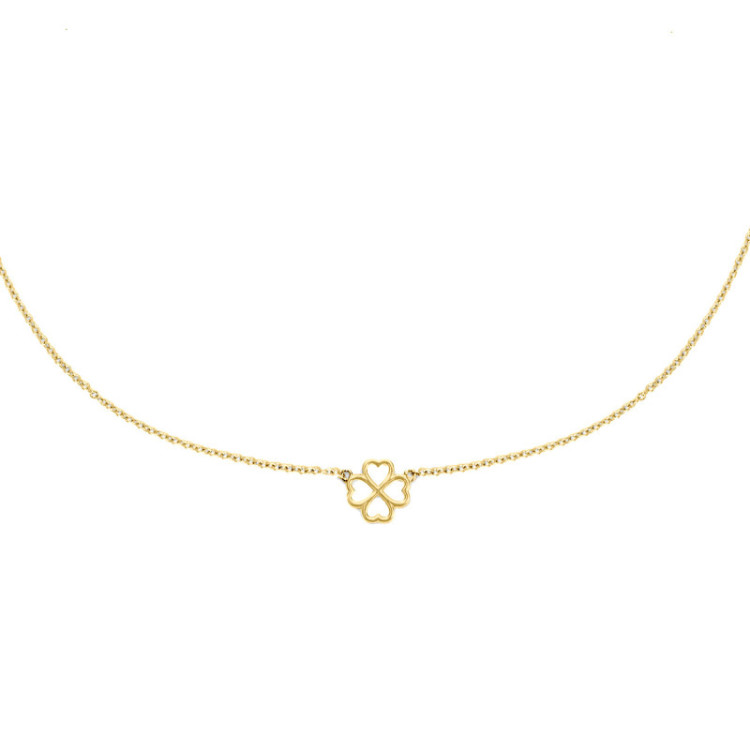 GIROCOLLO IN ORO QUADRIFOGLIO
