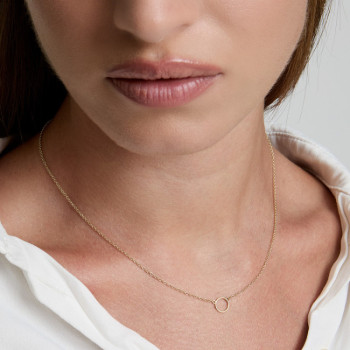 GIROCOLLO IN ORO CERCHIO