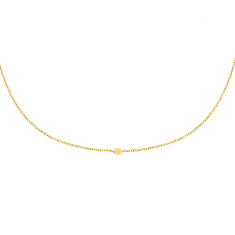 GIROCOLLO IN ORO DADINI INCISI