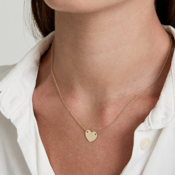 GIROCOLLO IN ORO CUORE INCISO