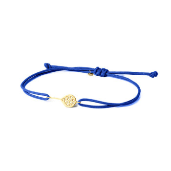 BRACCIALE IN ORO CON RACCHETTA E CORDINO