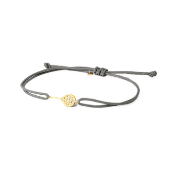BRACCIALE IN ORO CON RACCHETTA E CORDINO