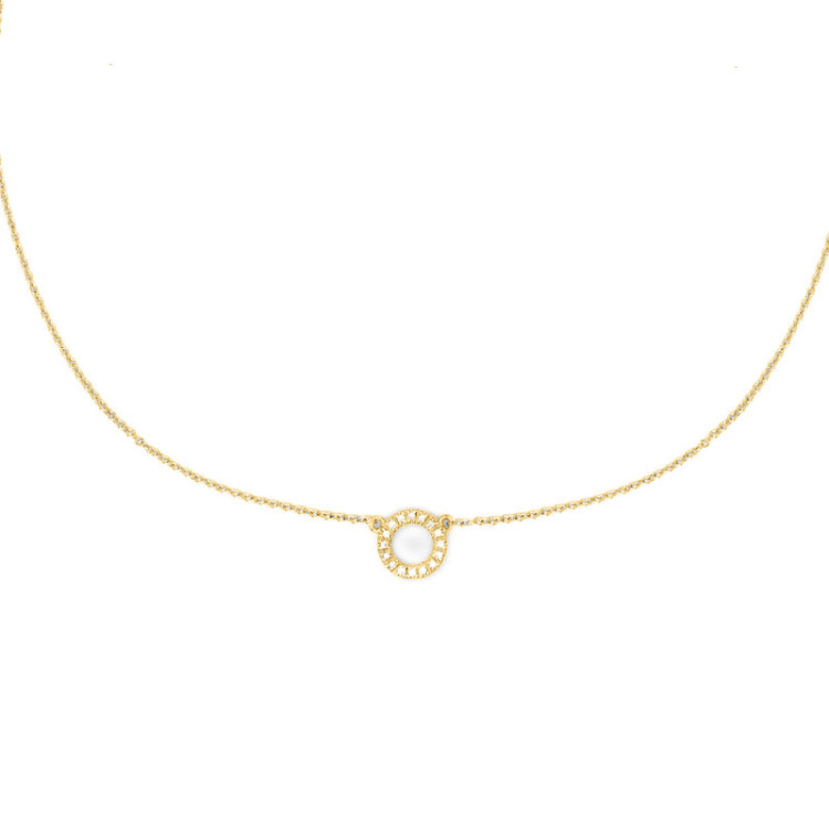 GIROCOLLO IN ORO CERCHIO IN BRILLANTI