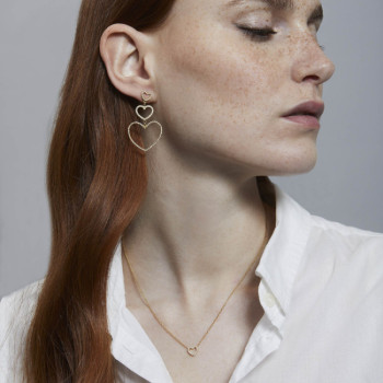 GIROCOLLO IN ORO CUORE IN BRILLANTI