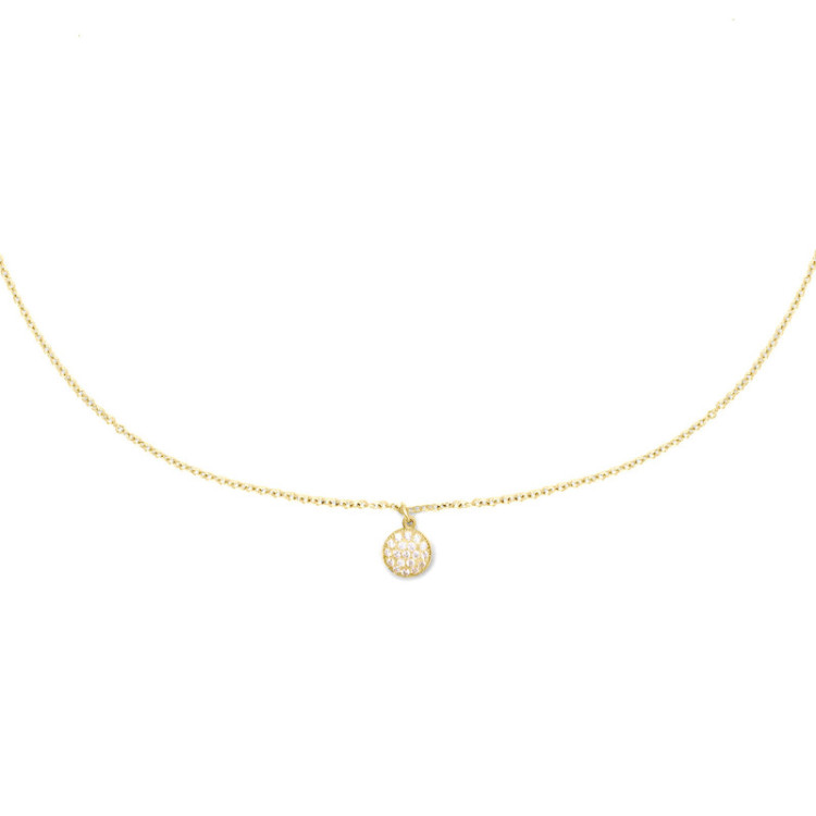 GIROCOLLO IN ORO TONDO IN BRILLANTI