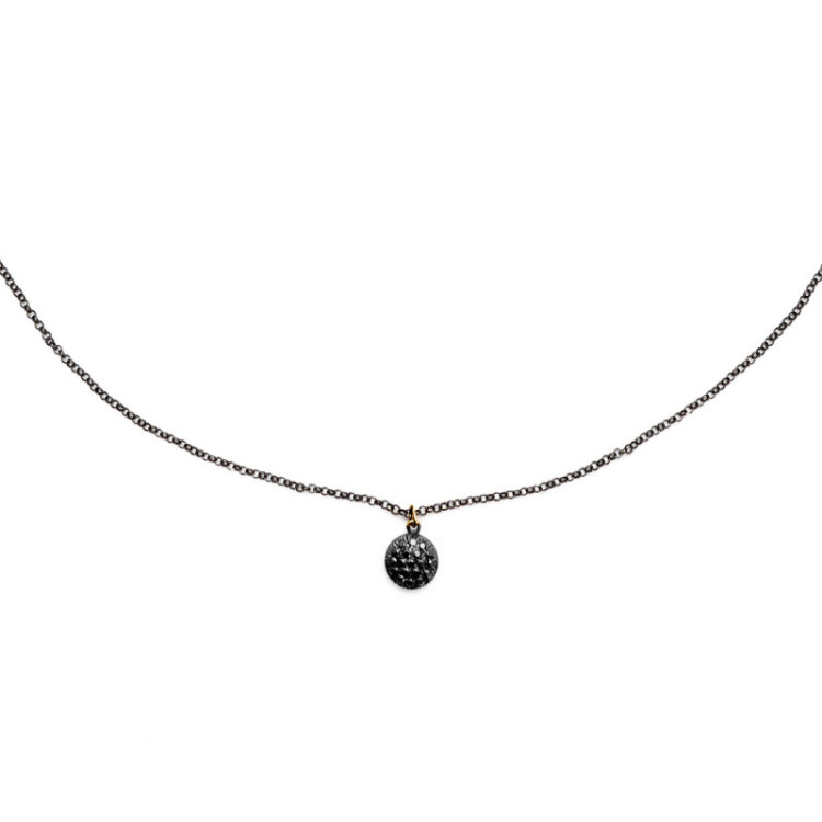 GIROCOLLO CON TONDO IN ORO E BRILLANTI