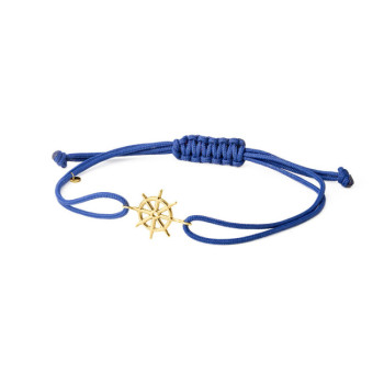 BRACCIALE IN ORO CON TIMONE E CORDINO