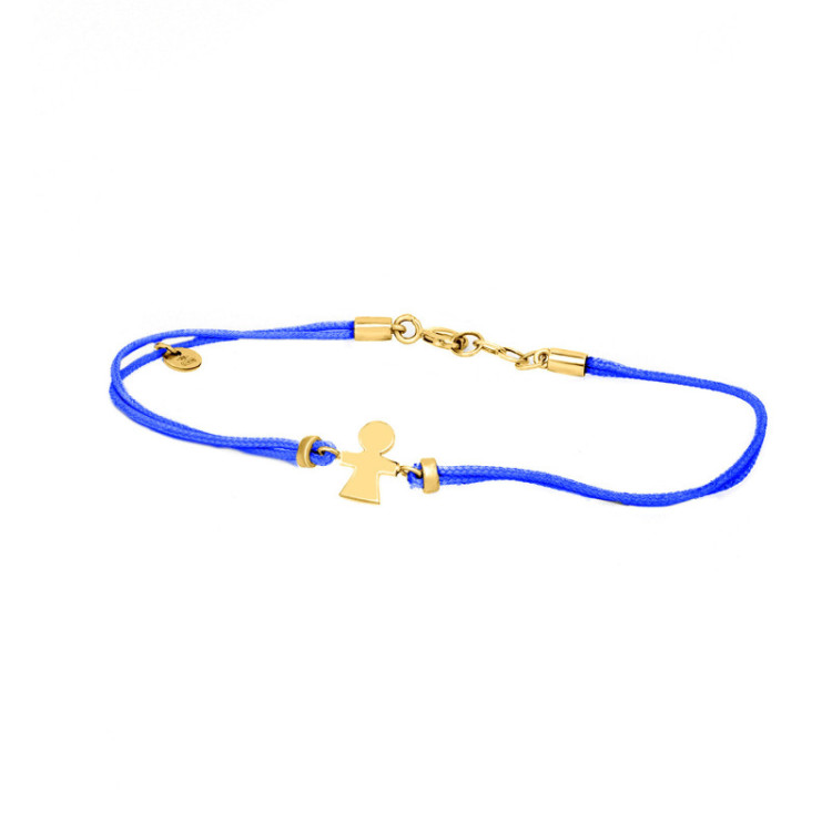 BRACCIALE BIMBA IN ORO SU CORDINO BRACCIALE BIMBA IN ORO SU CORDINO