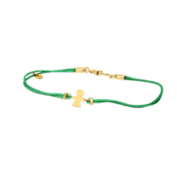 BRACCIALE BIMBA IN ORO SU CORDINO