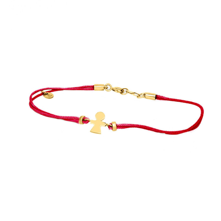 BRACCIALE BIMBA IN ORO SU CORDINO BRACCIALE BIMBA IN ORO SU CORDINO