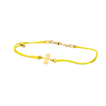 BRACCIALE BIMBA IN ORO SU CORDINO