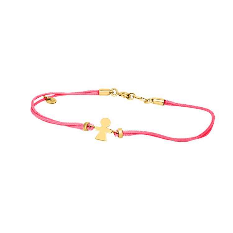 BRACCIALE BIMBA IN ORO SU CORDINO