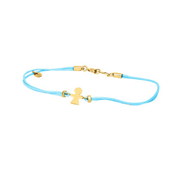 BRACCIALE BIMBA IN ORO SU CORDINO