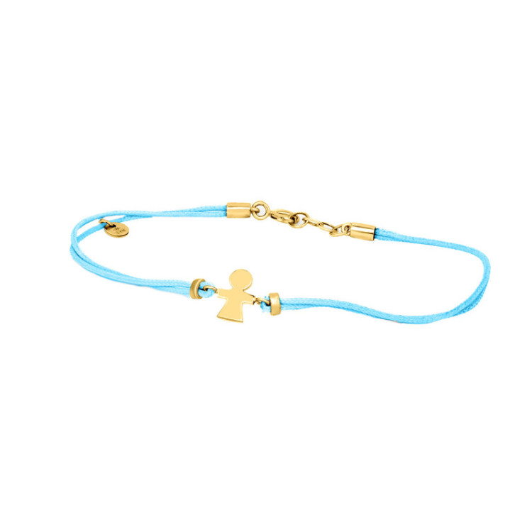 BRACCIALE BIMBA IN ORO SU CORDINO