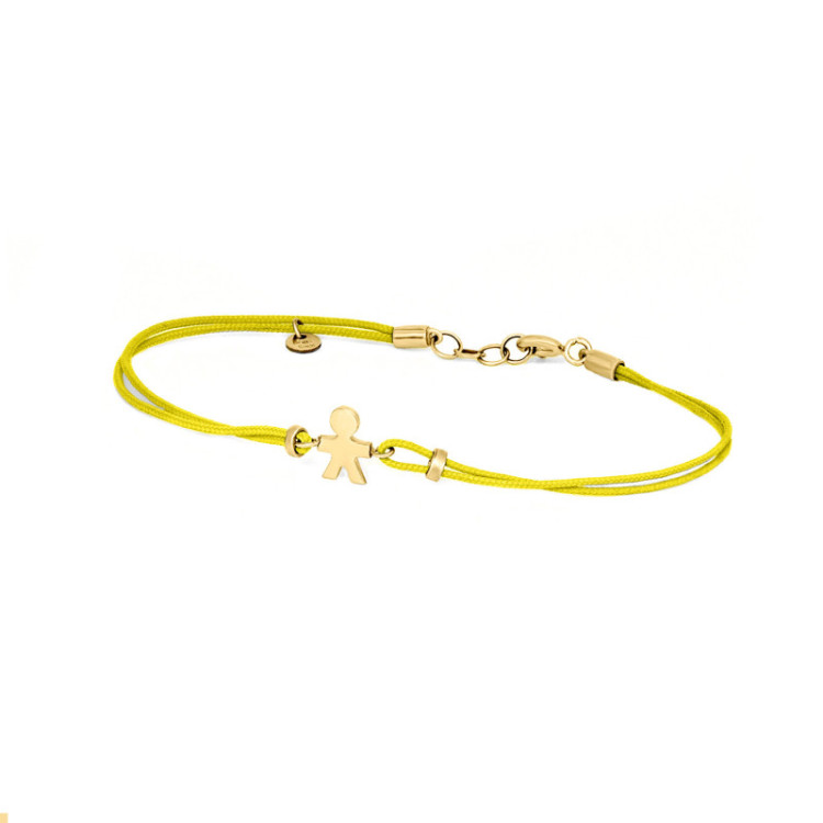 BRACCIALE BIMBO IN ORO SU CORDINO