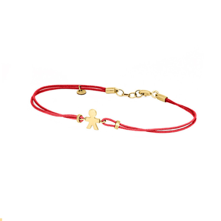 BRACCIALE BIMBO IN ORO SU CORDINO