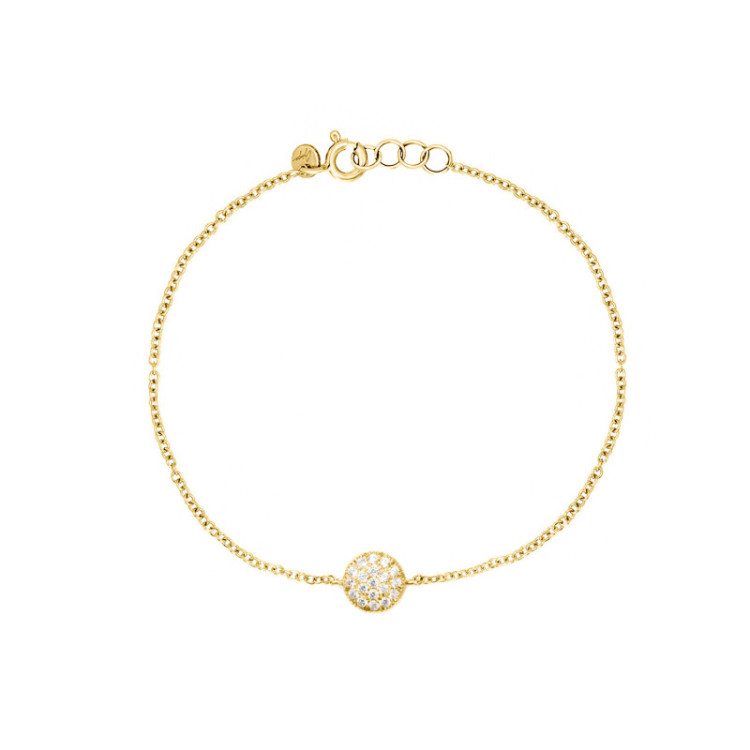 BRACCIALE IN ORO TONDO IN BRILLANTI