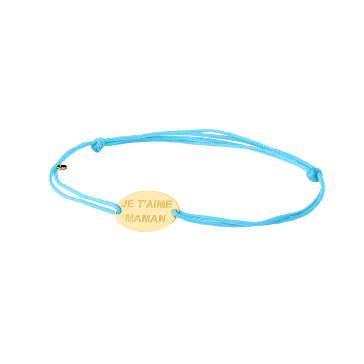 BRACCIALE OVALE IN ORO INCISO SU CORDINO BRACCIALE OVALE IN ORO INCISO SU CORDINO