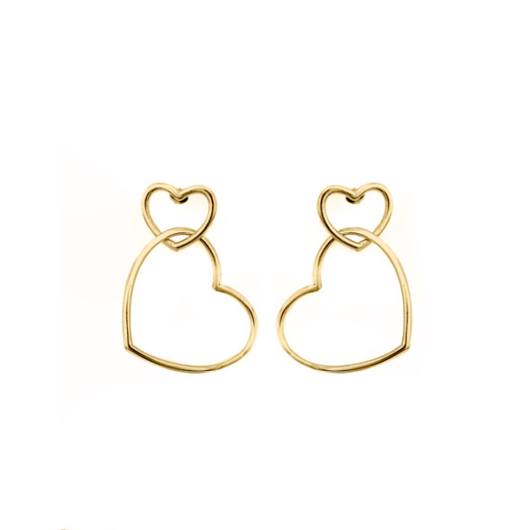 ORECCHINI IN ORO CON CUORI