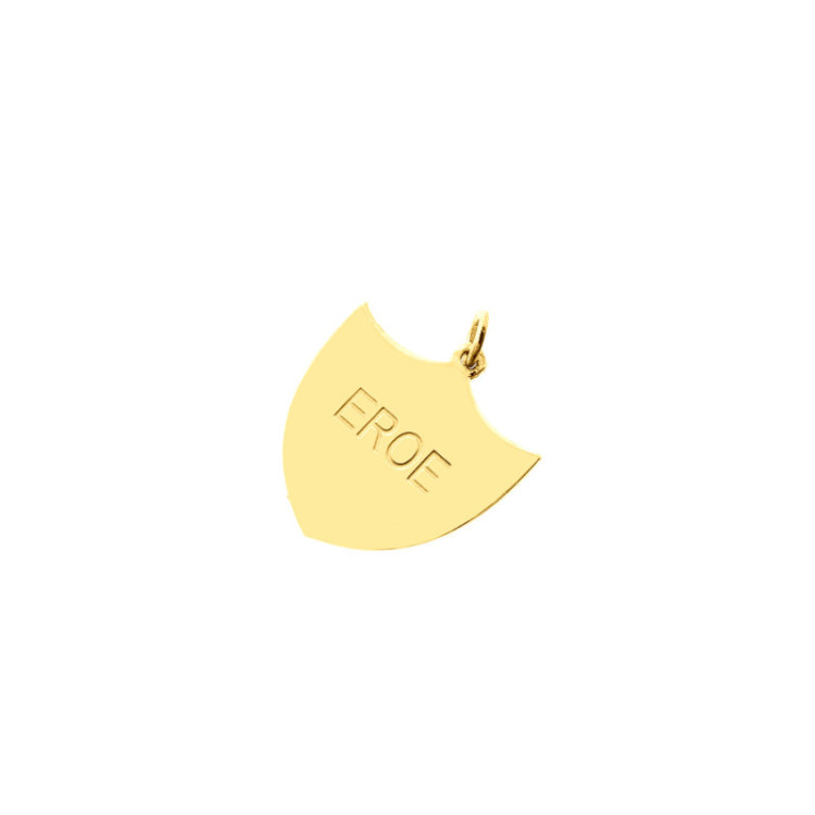 CIONDOLO IN ORO SCUDO INCISO