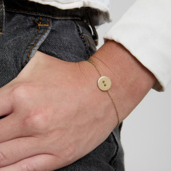 BRACCIALE IN ORO TONDO