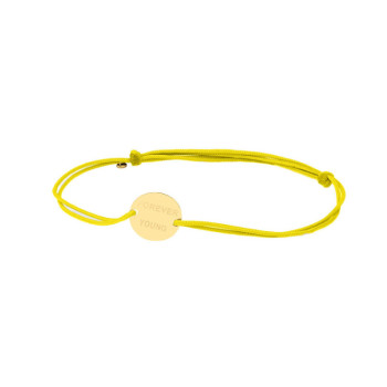 BRACCIALE TONDO IN ORO INCISO SU CORDINO