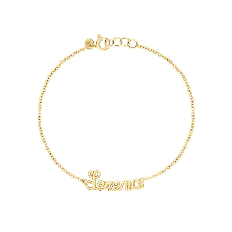 BRACCIALE IN ORO LETTERE